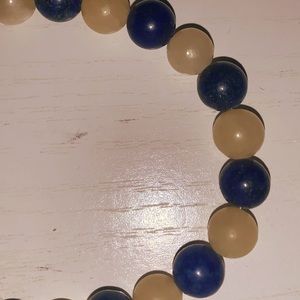 Lapis Lazuli & Yellow Jade Bracelet